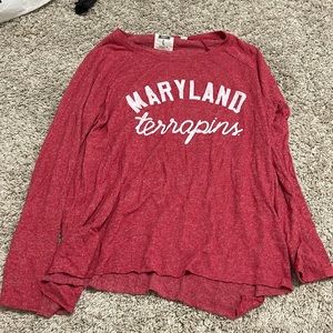 University of Maryland red longsleeve top
